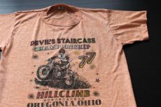 画像1: 70s USA製 DEVIL'S STAIRCASE HILLCLIMB Tシャツ L (1)