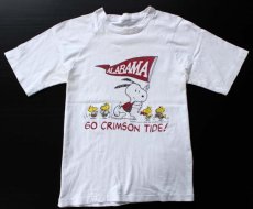 画像2: 70s スヌーピー ALABAMA コットンTシャツ 白 (2)