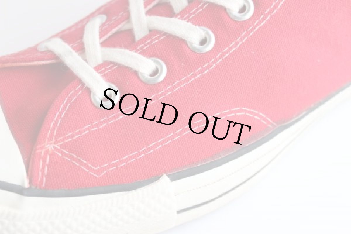 画像7: 70s USA製 CONVERSEコンバース ALL STARオールスター HI 当て布 赤 12 (7)