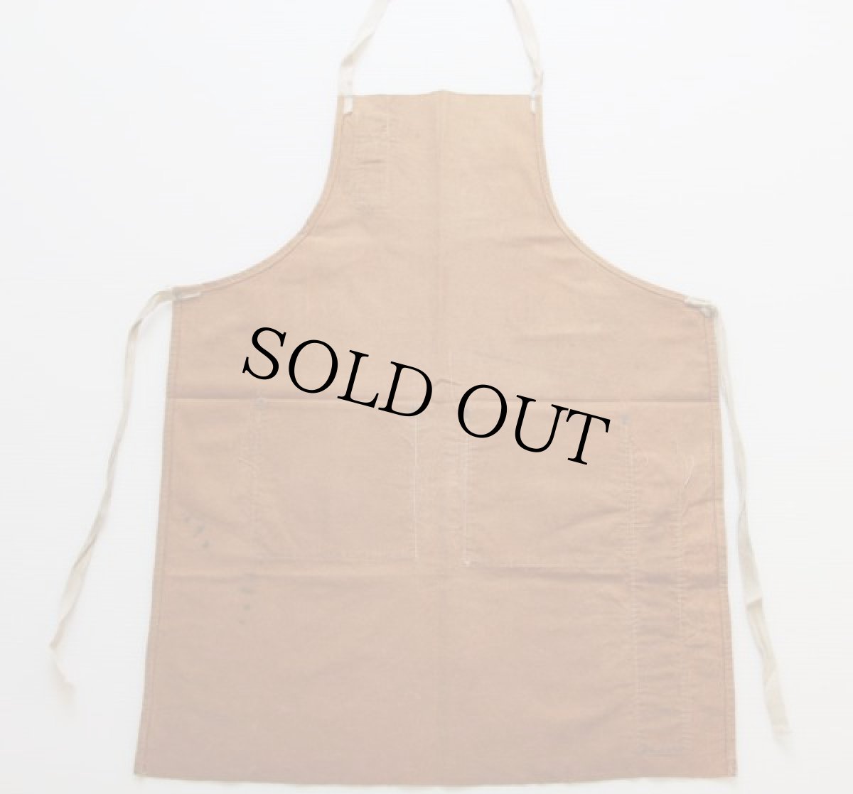 画像3: ビンテージ Wausau Papers キャンバス ワークエプロン ブラウン (3)