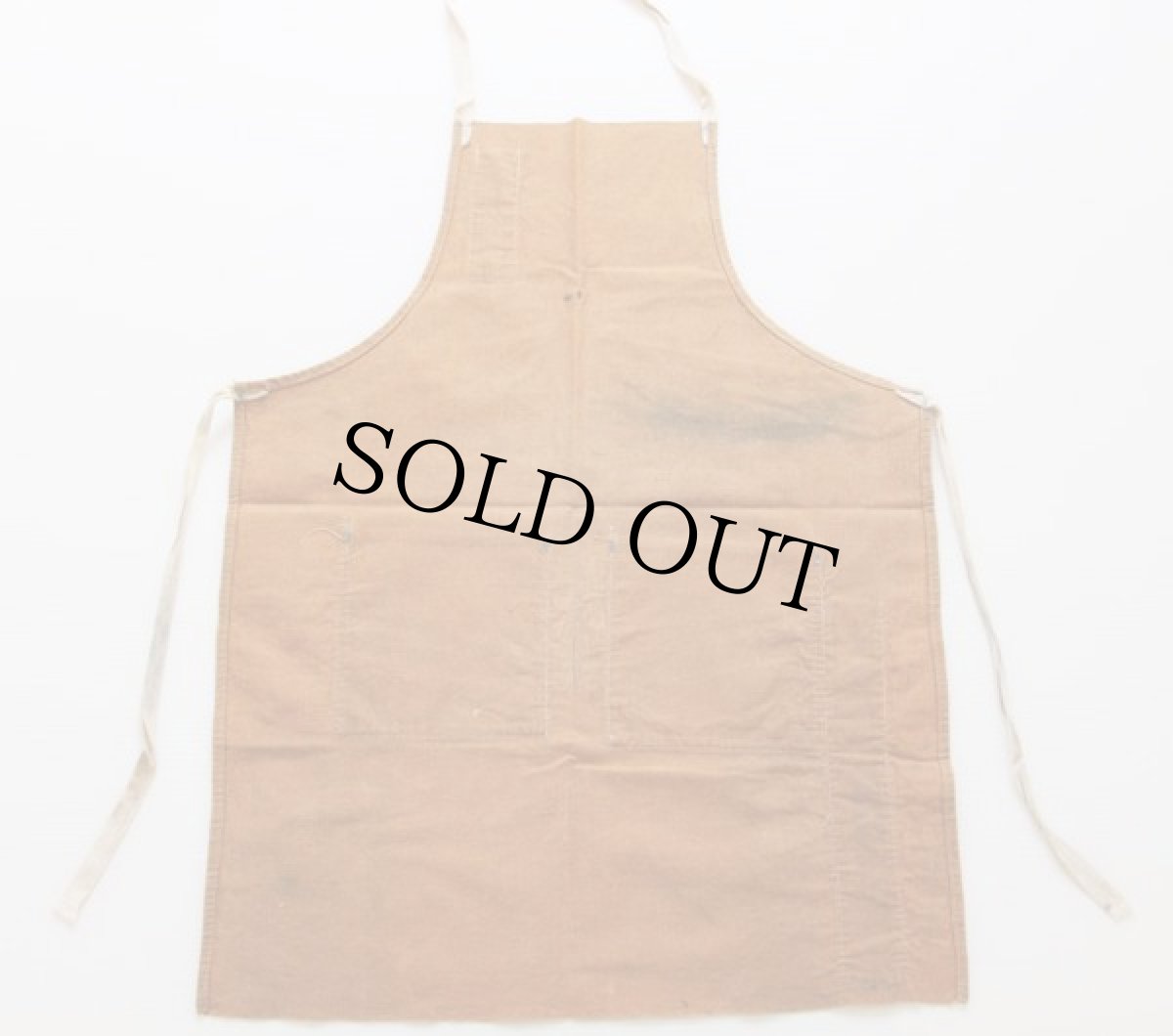 画像3: ビンテージ Wausau Papers キャンバス ワークエプロン ブラウン (3)