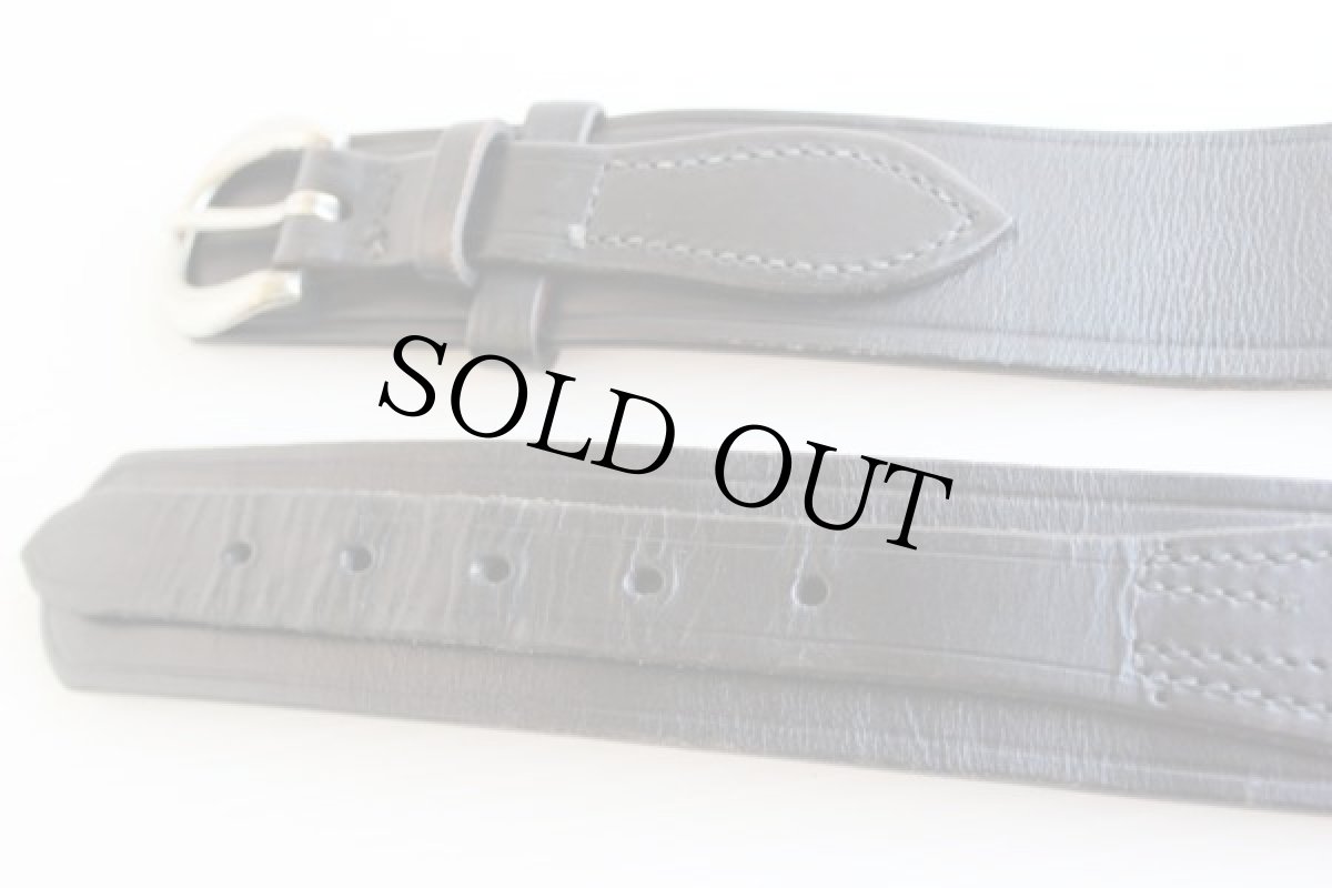 画像2: RANGER レザーベルト 黒 36★182 (2)