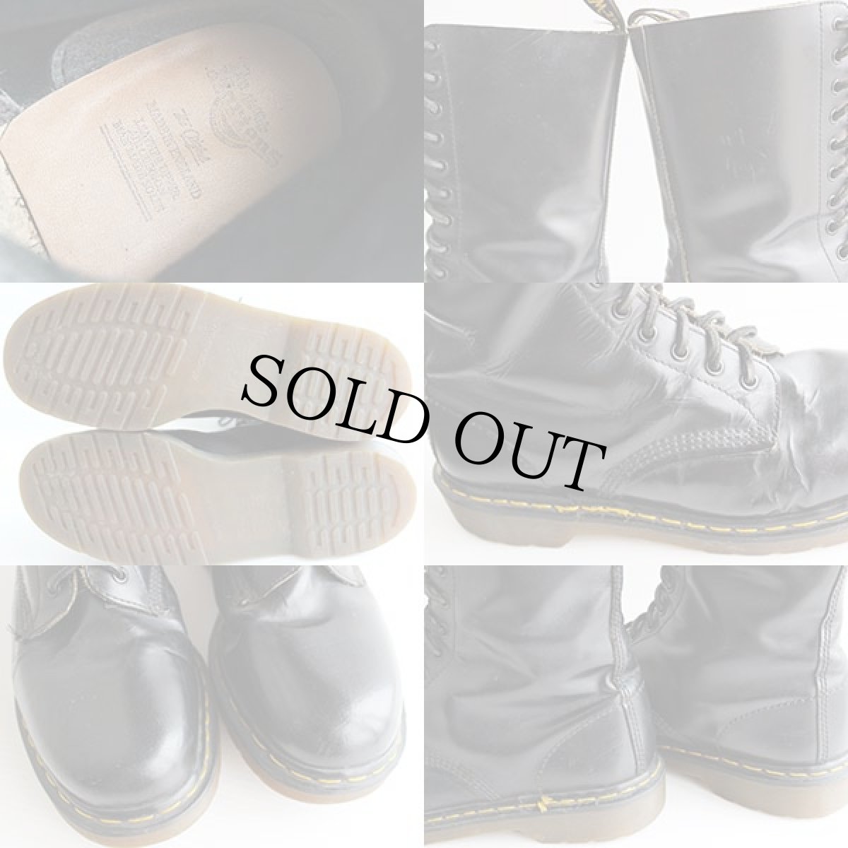 画像3: 英国製 DR.MARTENSドクターマーチン 14ホールブーツ 黒 UK11 (3)