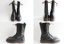 画像2: 英国製 DR.MARTENSドクターマーチン 14ホールブーツ 黒 UK11 (2)