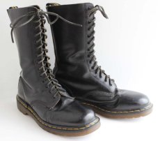 画像1: 英国製 DR.MARTENSドクターマーチン 14ホールブーツ 黒 UK11 (1)