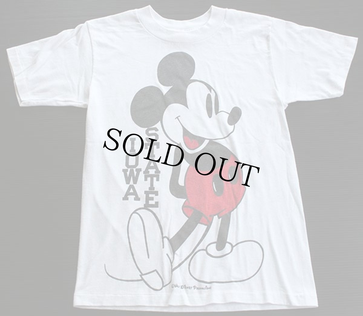 画像2: 80s USA製 Collegiate Pacific ミッキー マウス Tシャツ S (2)