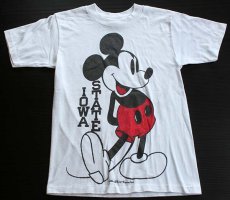 画像2: 80s USA製 Collegiate Pacific ミッキー マウス Tシャツ S (2)