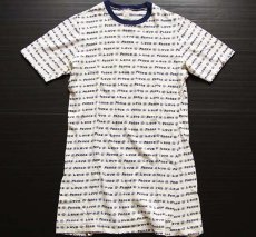 画像2: 70s Love & Peace 総柄 ジャガード Tシャツ (2)