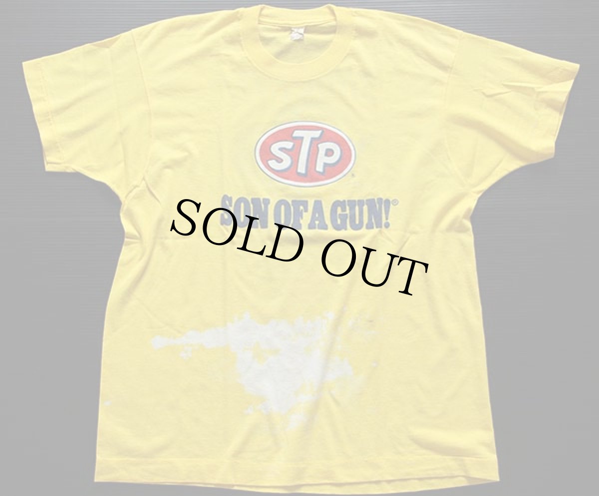 画像2: 80s USA製 STP Richard Petty Tシャツ 黄 L (2)