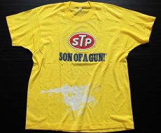 画像2: 80s USA製 STP Richard Petty Tシャツ 黄 L (2)