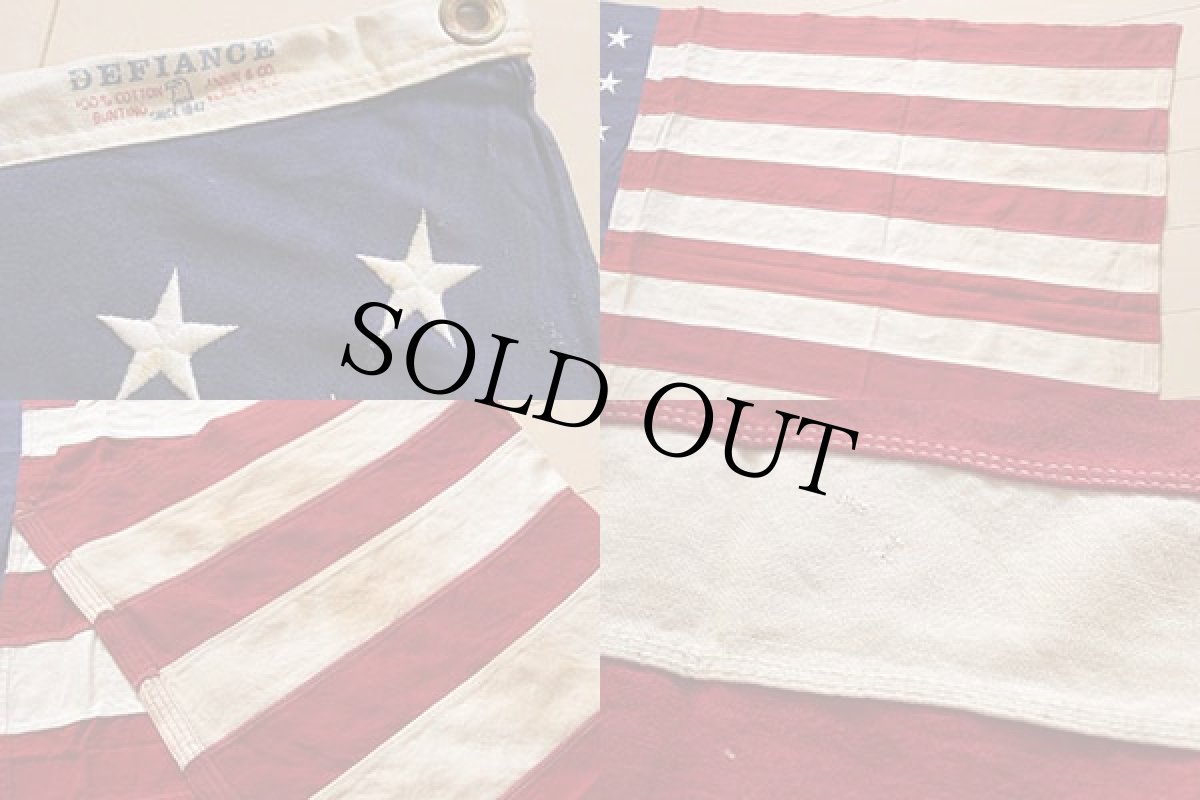 画像3: ビンテージ DEFIANCE 50スター アメリカ国旗 星条旗 USA フラッグ (3)