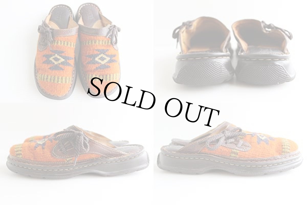 画像2: Born ラグ×レザー サンダル (2)