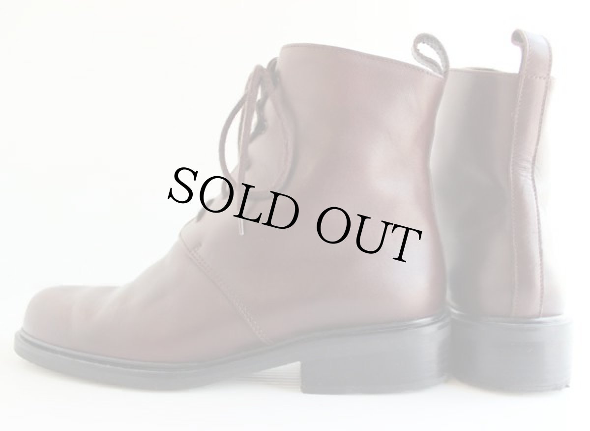 画像2:  イタリア製 EddieBauerエディーバウアー ショートブーツ 赤茶 8.5 (2)