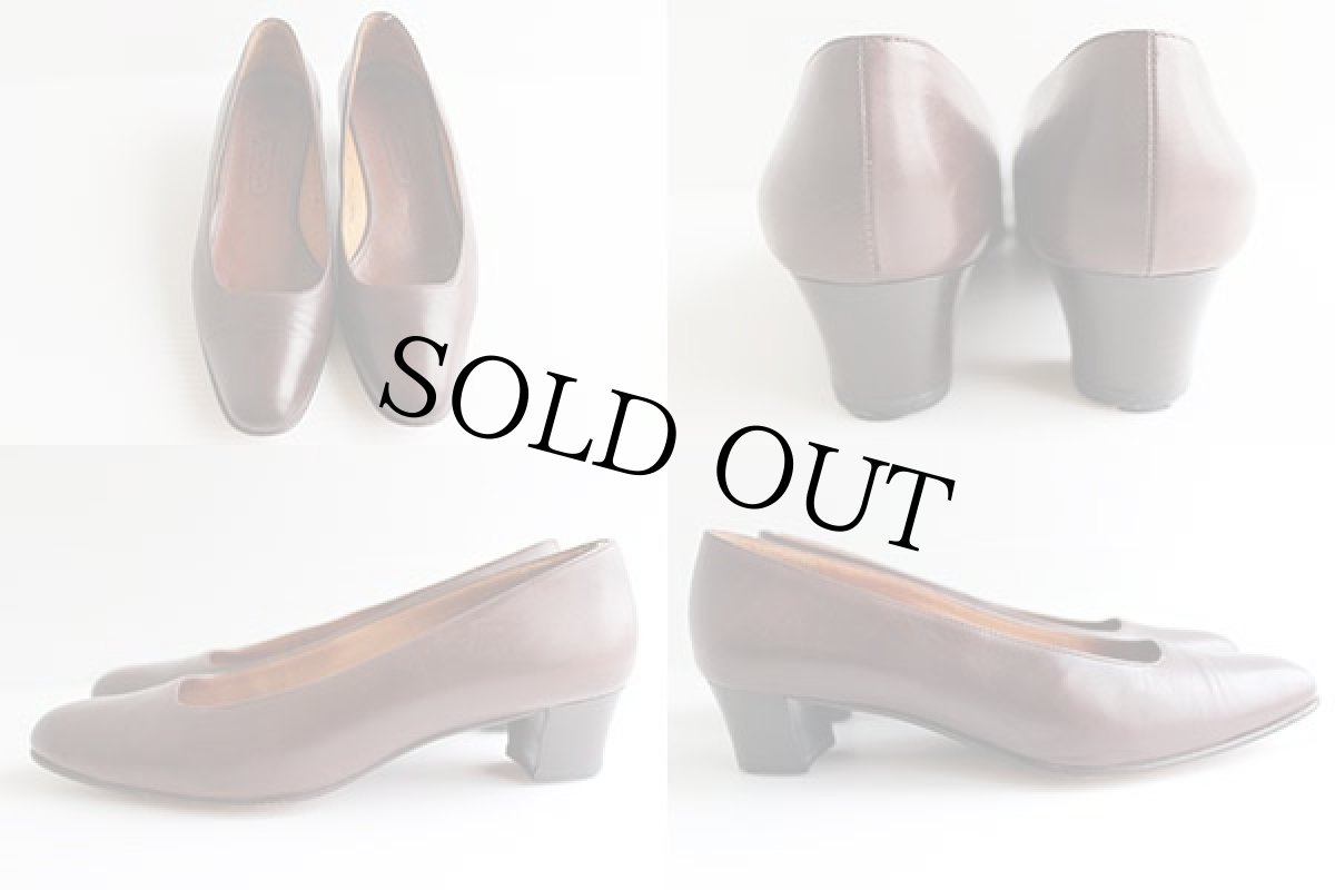 画像2: イタリア製 COACH オールド コーチ パンプス 焦げ茶 (2)