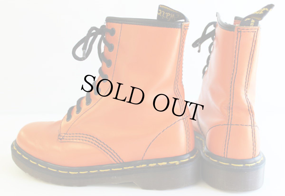 画像2: 英国製 DR.MARTENSドクターマーチン 8ホールブーツ オレンジ UK3 (2)