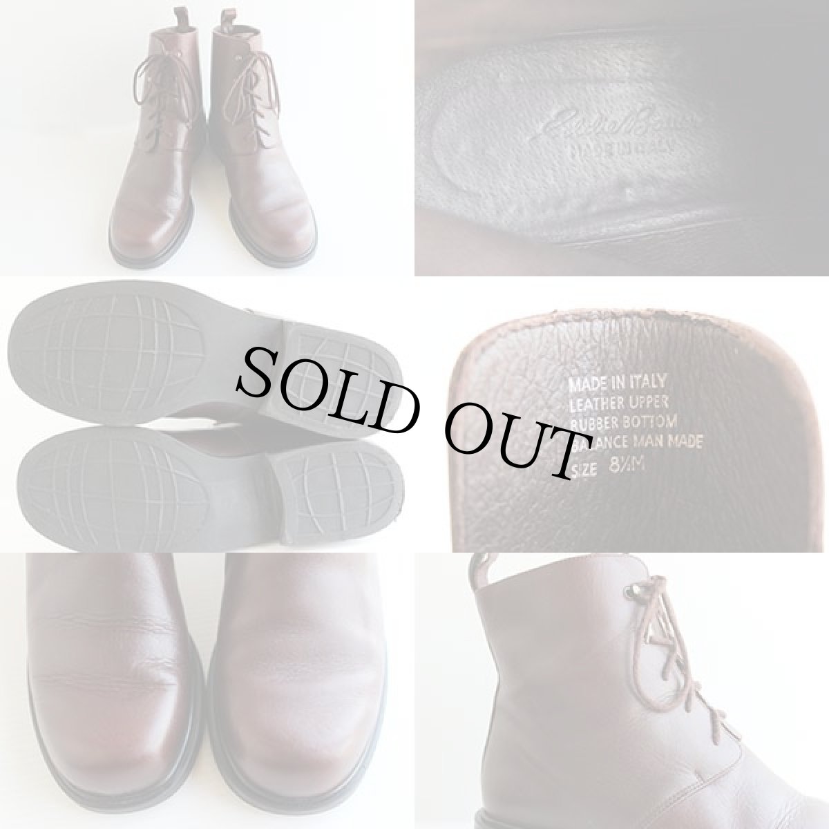 画像3:  イタリア製 EddieBauerエディーバウアー ショートブーツ 赤茶 8.5 (3)