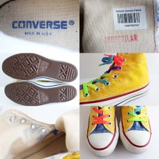 画像3: 90s USA製 CONVERSEコンバース ALL STARオールスター HI カスタムペイント 4.5 (3)