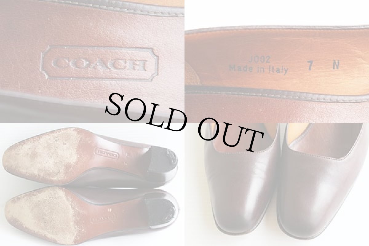 画像3: イタリア製 COACH オールド コーチ パンプス 焦げ茶 (3)