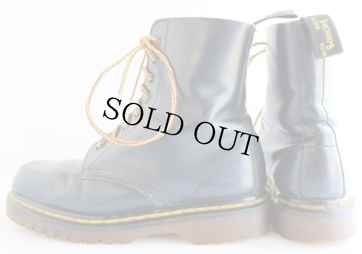 画像2: 英国製 DR.MARTENSドクターマーチン スクエアトゥ 8ホールブーツ 紺 UK3 (2)