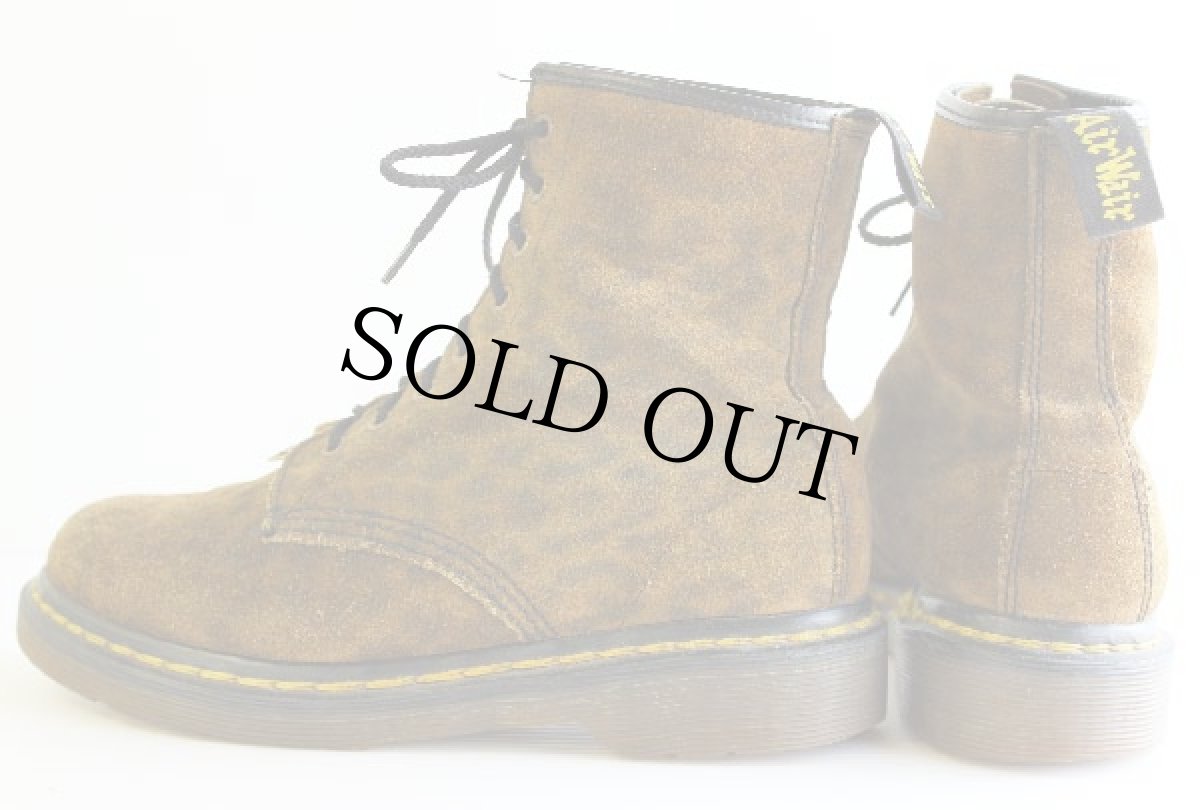 画像2: 英国製 DR.MARTENSドクターマーチン スエードレザー 8ホールブーツ レオパード UK5 (2)