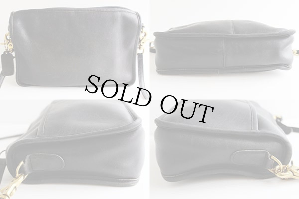 画像2: USA製COACHオールド コーチ レザーショルダーバッグ 黒★7002 (2)