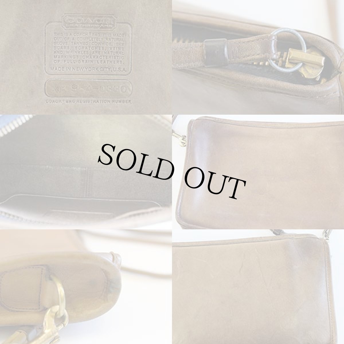 画像3: 70s USA製 COACH オールド コーチ レザーショルダーバッグ 薄茶★0330 (3)