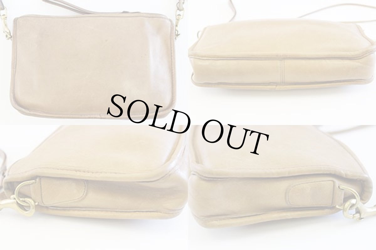 画像2: 70s USA製 COACH オールド コーチ レザーショルダーバッグ 薄茶★1504 (2)