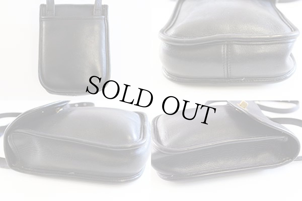 画像2: USA製 COACH オールド コーチ レザーショルダーバッグ 黒★9978 (2)