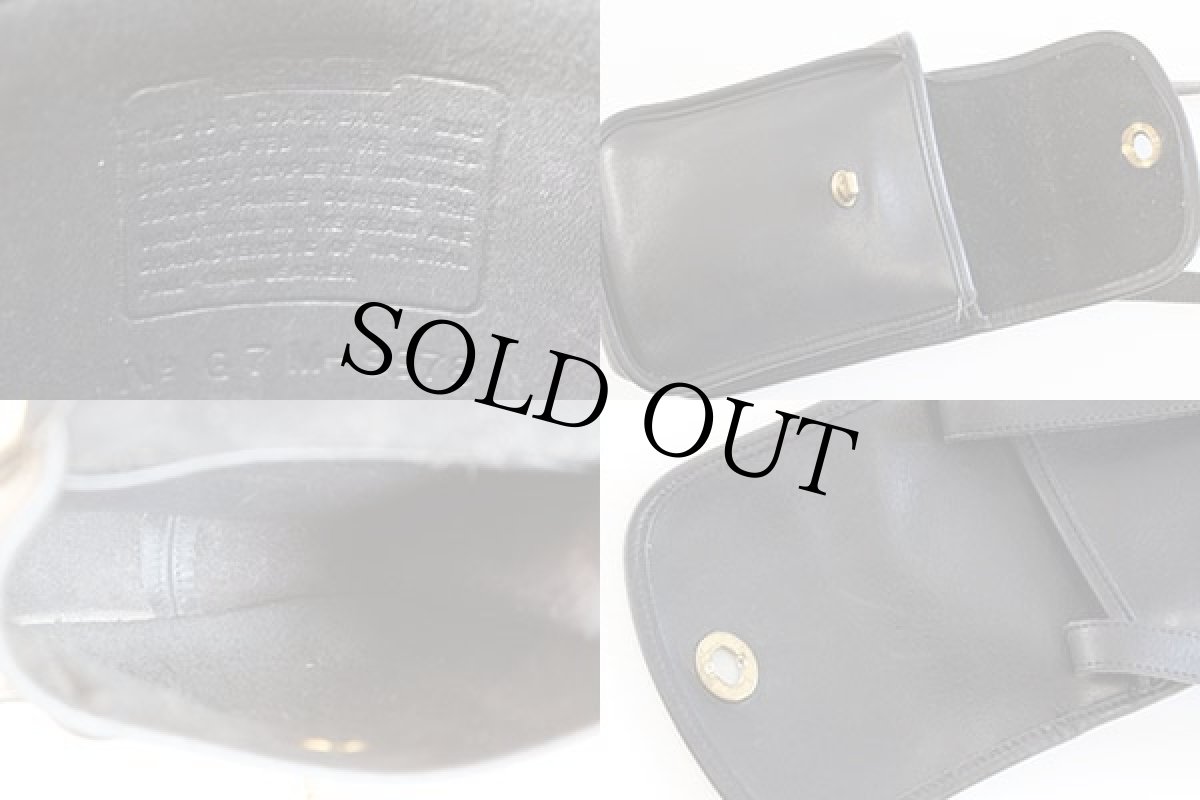 画像3: USA製 COACH オールド コーチ レザーショルダーバッグ 黒★9978 (3)