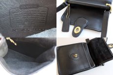 画像3:  USA製 COACH オールド コーチ レザーショルダーバッグ 黒★9930 (3)