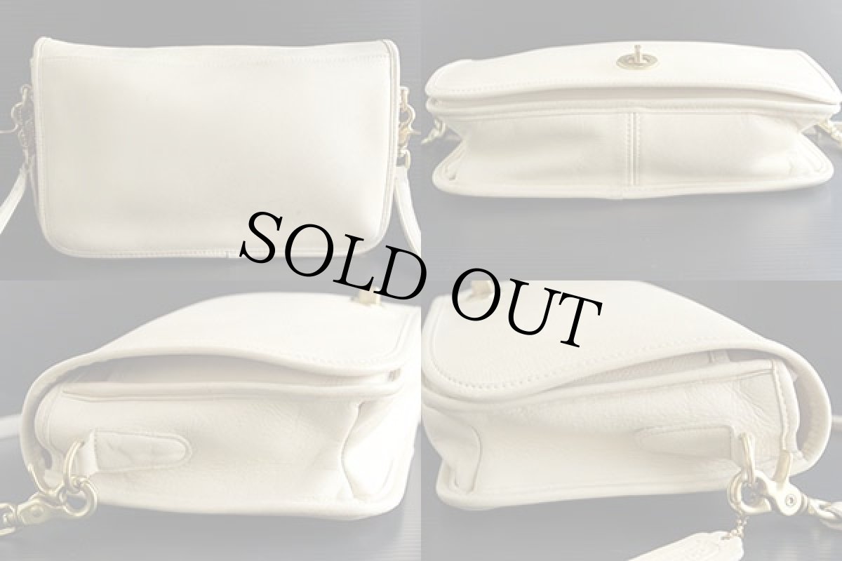 画像2: USA製COACHオールド コーチ レザー ショルダーバッグ★122 (2)