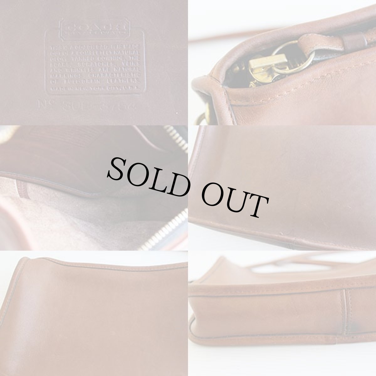 画像3: 70s USA製 COACH オールド コーチ レザーショルダーバッグ 茶★3754 (3)