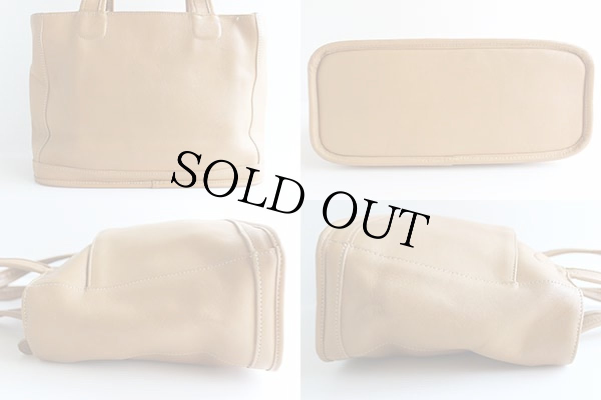 画像2:  USA製 COACH オールド コーチ レザー ハンドバッグ ベージュ★9927 (2)