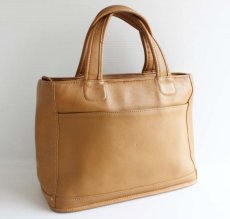 画像1:  USA製 COACH オールド コーチ レザー ハンドバッグ ベージュ★9927 (1)