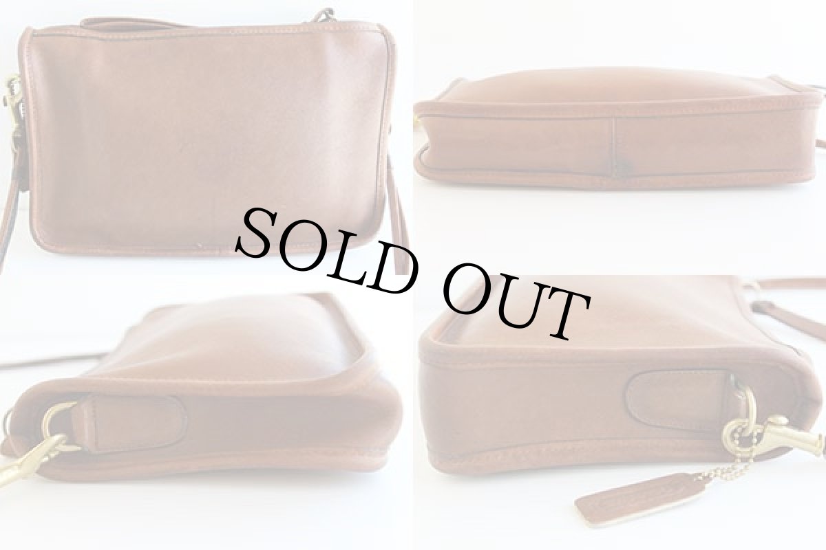 画像2: 70s USA製 COACH オールド コーチ レザーショルダーバッグ 茶★3754 (2)