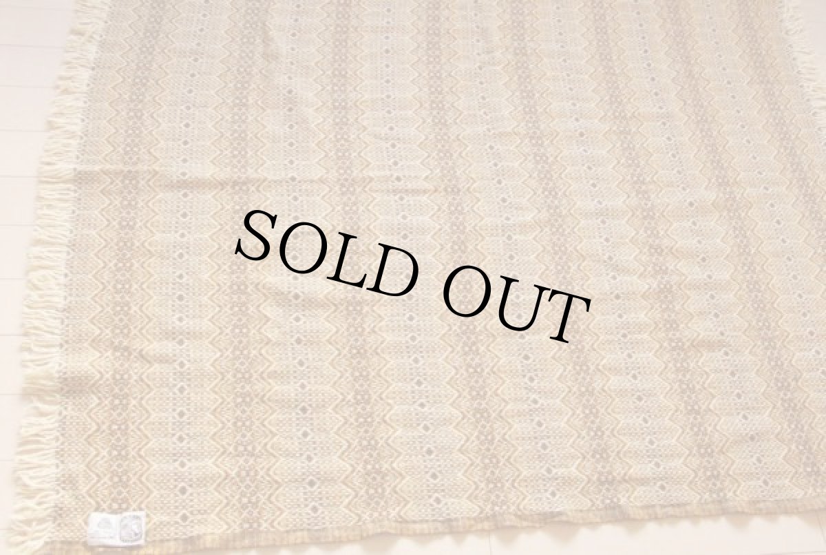 画像2: 80s AMANA PRODUCTS 織り柄 ウール ブランケット (2)