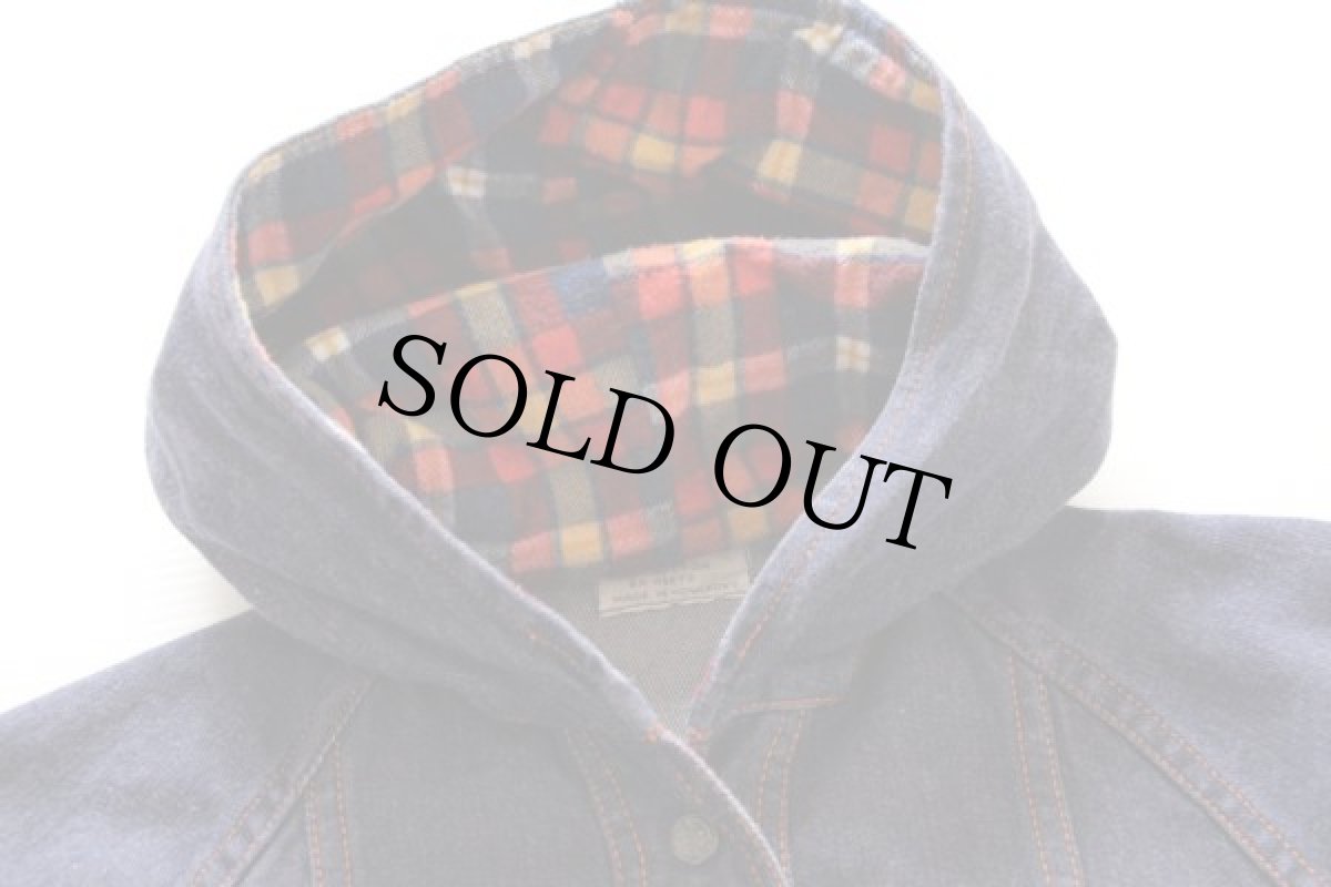 画像3: 80s UNKNOWN デニムパーカー M (3)