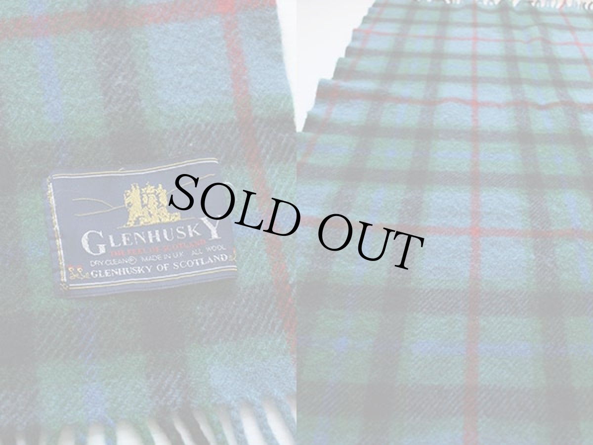 画像3: 英国製 GLENHUSKY チェック ウール ブランケット (3)