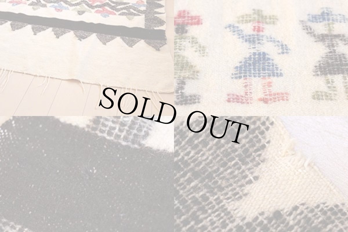 画像3: フォークロア柄 アルパカ ラグ (3)