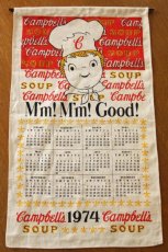 画像2: 70s Campbell's SOUP キャンベル スープ カレンダー タペストリー (2)
