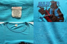 画像3: 80s USA製 ALFアルフ Tシャツ 水色 M (3)