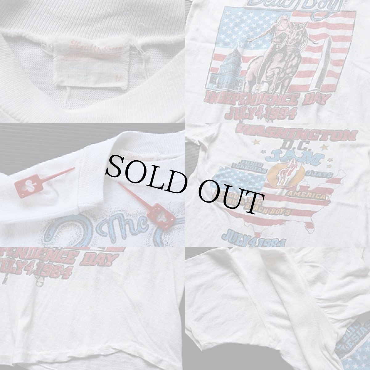 画像3: 80s The Beach Boysビーチボーイズ コットン バンドTシャツ M (3)