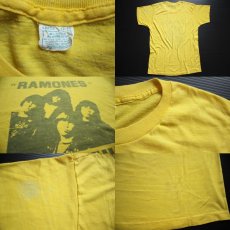 画像3: 80s USA製 RAMONESラモーンズ Tシャツ 黄 L (3)