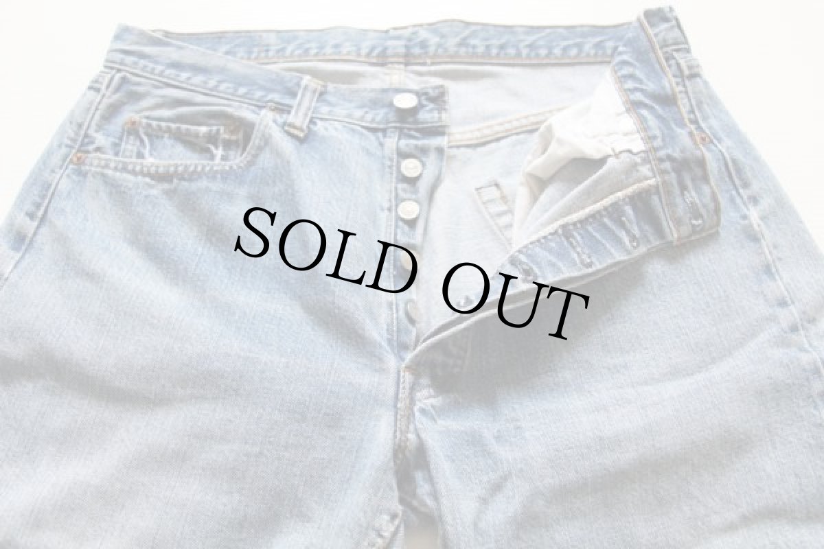 画像2: 70s USA製 Levi'sリーバイス 501 シングル 66前期 デニムパンツ w33 (2)