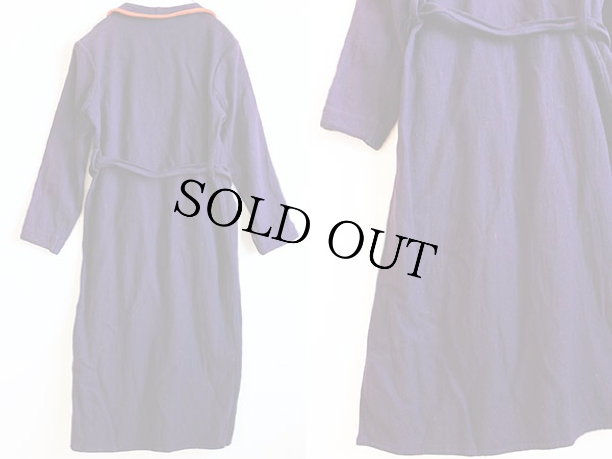 画像2: 30s UNKNOWN ショールカラー ウール ガウン (2)