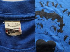 画像3: 80s USA製 BETTY BOOP ベティ ブープ Tシャツ 青 L (3)