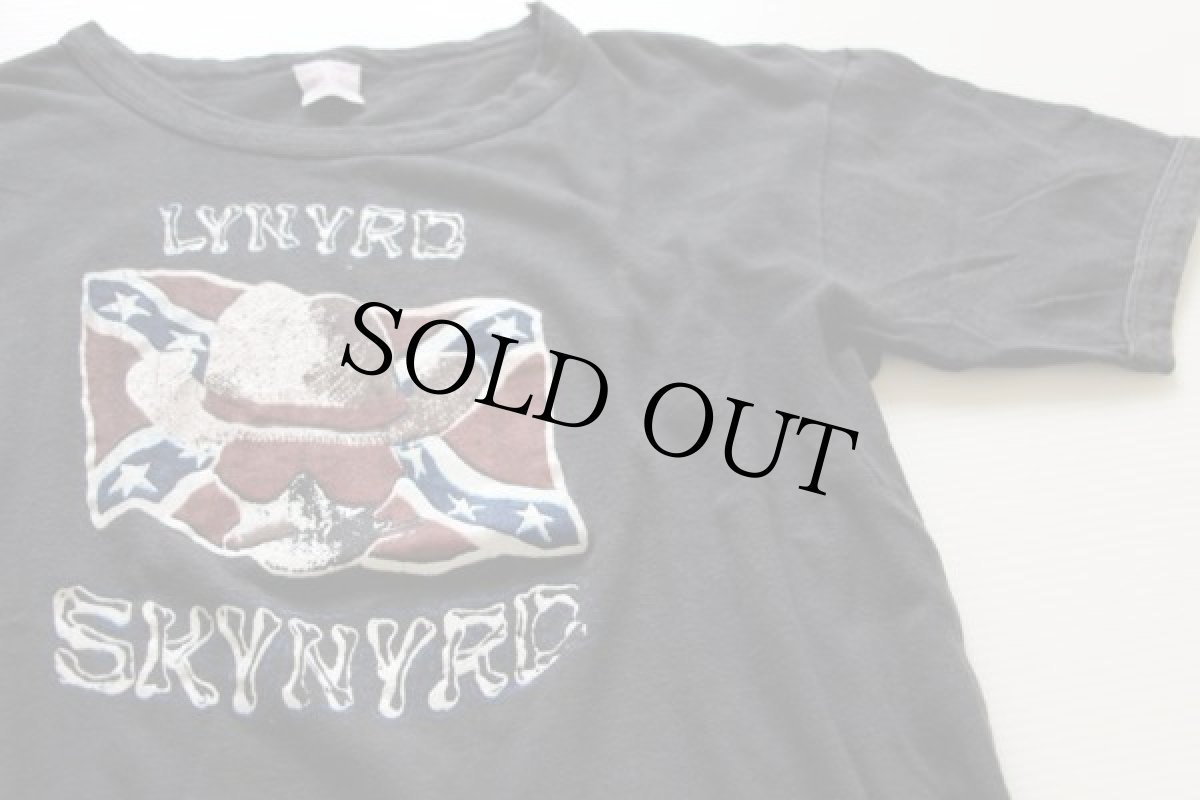 画像1: 70s LYNYRD SKYNYRD パキ綿 コットンTシャツ 炭黒 L (1)
