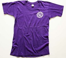 画像2: 80s USA製 Collegiate Pacific KANSAS STATE UNIVERSITY コットンTシャツ 紫 M (2)