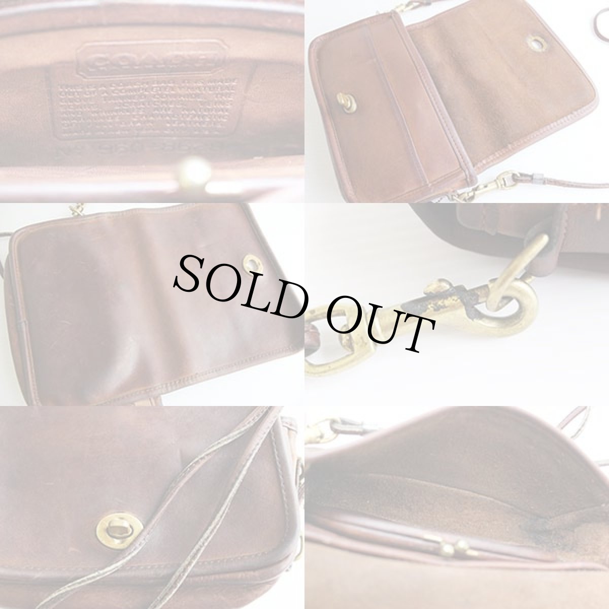 画像3: 70s USA製 COACH オールド コーチ レザー ショルダーバッグ★8628  (3)