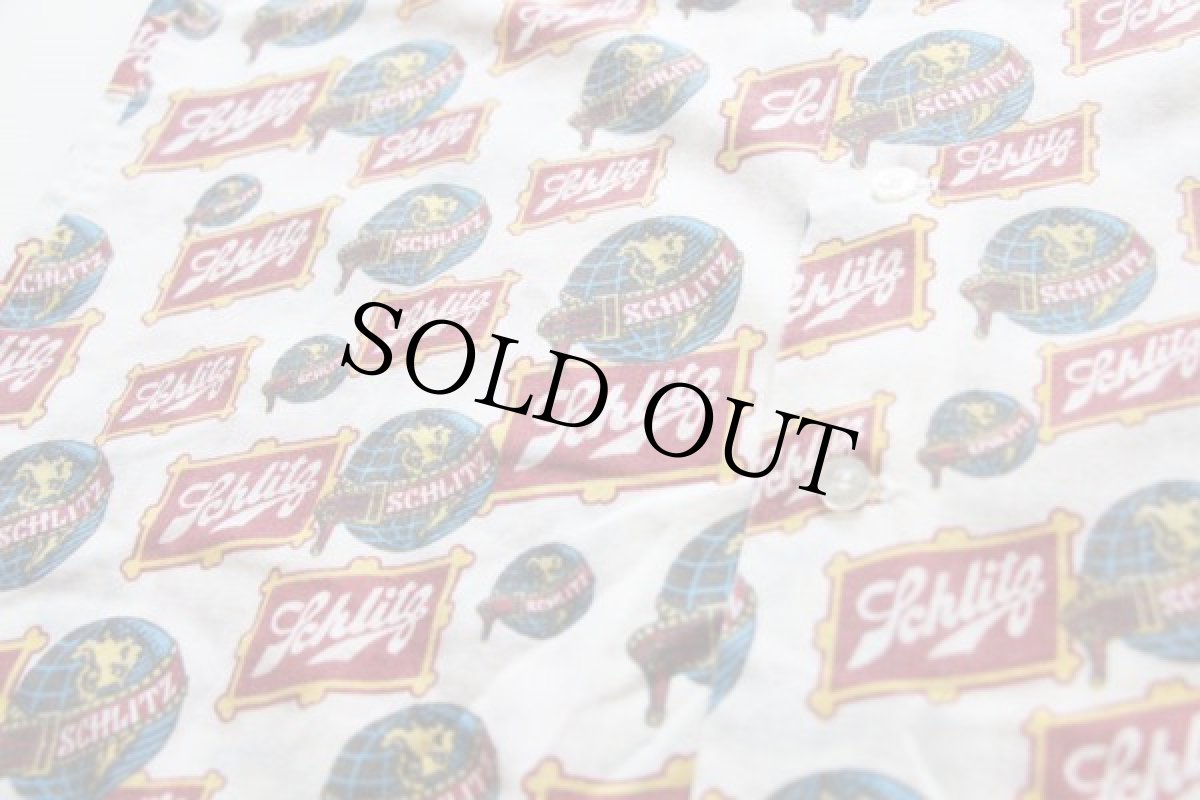 画像6: 70s Kmart Schlitz 総柄 半袖シャツ M (6)